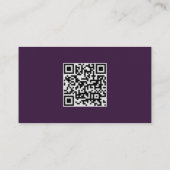Carte D'accompagnement Code QR de mariage violet Agate sarcelle Budget (Dos)