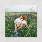 Carte D'accompagnement Code QR de photo de site Web RSVP vert sauge (Dos)