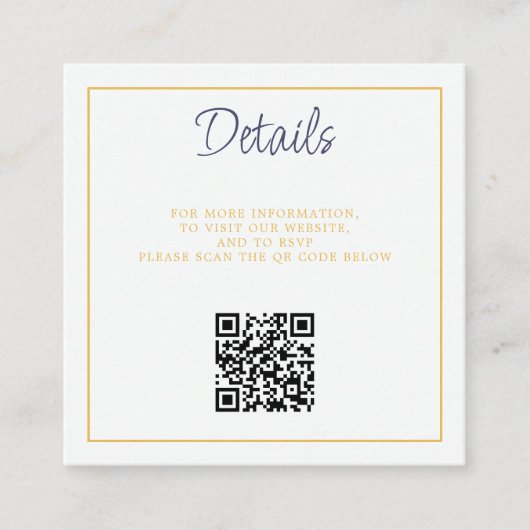 Carte D'accompagnement Code QR de Rainbow Cake (Devant)