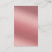 Carte D'accompagnement Code QR de réception de mariage Rose Gold (Dos)