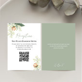 Carte D'accompagnement Code QR de réponse au RSVP de la réception de mari