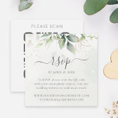 Carte D'accompagnement Code QR de réponse de mariage au site Web Eucalypt