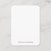 Carte D'accompagnement Code QR de réponse de mariage classique noir et bl (Dos)