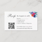 Carte D'accompagnement Code QR de réponse de mariage de fête mexicaine à  (Devant)