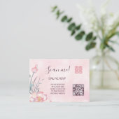 Carte D'accompagnement Code QR de réponse en ligne pour mariage chinois L (Debout devant)