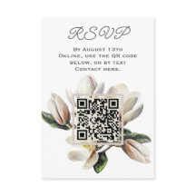 Code QR de réponse Magnolia Flowers