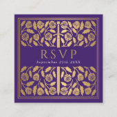 Carte D'accompagnement Code QR de réponse pour le mariage royal de l'épée (Devant)