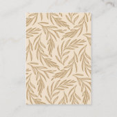 Carte D'accompagnement Code QR de réponse pour un mariage automnal floral (Dos)