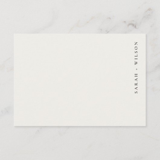 Carte D'accompagnement Code QR de réponse pour un mariage avec arche flor (Dos)