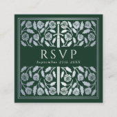 Carte D'accompagnement Code QR de réponse pour un mariage royal avec une (Devant)
