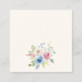 Carte D'accompagnement Code QR de réponse RSVP pour site web de mariage,  (Dos)