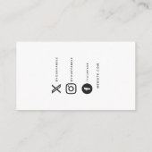 Carte D'accompagnement Code QR de révision d'entreprise moderne blanc min (Dos)