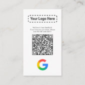 Carte D'accompagnement Code QR de révision d'entreprise moderne blanc min (Devant)