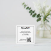 Carte D'accompagnement Code QR de rupture arc-en-ciel (Debout devant)