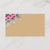 Carte D'accompagnement Code QR de site web de mariage floral tropical inc (Dos)