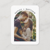 Carte D'accompagnement Code QR de site Web moderne Photo Mariage RSVP (Dos)