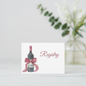 Carte D'accompagnement Code QR de vin Réception de mariage (Debout devant)