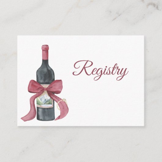 Carte D'accompagnement Code QR de vin Réception de mariage (Devant)