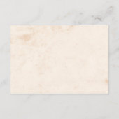 Carte D'accompagnement code QR des détails de mariage mexicain beige (Dos)