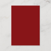 Carte D'accompagnement Code QR des détails de mariage moderne rouge profo (Dos)