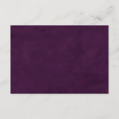 Carte D'accompagnement Code QR des détails du mariage violet mexicain (Dos)