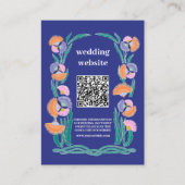 Carte D'accompagnement Code QR Destination Grèce Mariage Santorini (Devant)