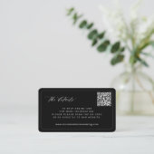 Carte D'accompagnement CODE QR détails du site web de mariage moderne noi (Debout devant)
