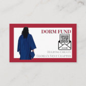 Carte D'accompagnement Code QR d'insertion pour le Fonds de dortoir de fi (Devant)