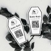 Carte D'accompagnement Code QR DIY pour réponse mariage Cercueil d'Hallow