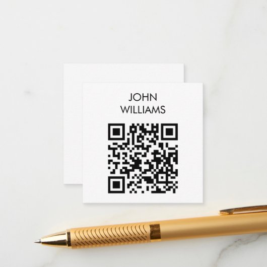 Carte D'accompagnement Code QR d'ouverture d'exposition sur mesure (Devant/Arrière en situation)