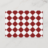 Carte D'accompagnement Code QR du fonds universitaire rouge vin classe de (Dos)