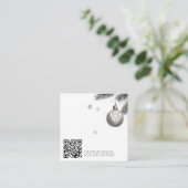 Carte D'accompagnement Code QR du Mariage de Noël (Debout devant)