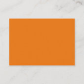 Carte D'accompagnement Code QR du Mariage orange moderne (Dos)
