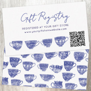 Carte D'accompagnement Code QR du registre de cadeaux de mariage à la tas