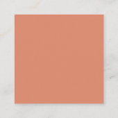 Carte D'accompagnement Code QR du registre de mariage corail (Dos)