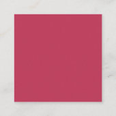 Carte D'accompagnement Code QR du registre de mariage Magenta (Dos)