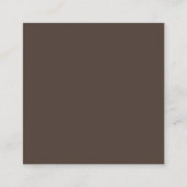 Carte D'accompagnement Code QR du registre de mariage marron (Dos)