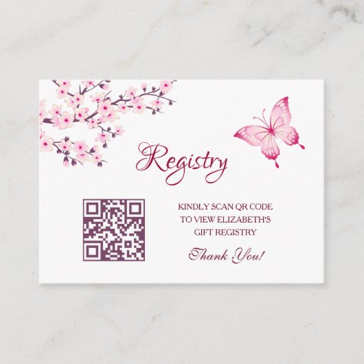 Carte D'accompagnement Code QR du registre des cadeaux | Baby shower papi (Devant)