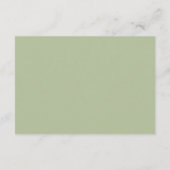 Carte D'accompagnement Code QR du site Web de mariage botanique Elegant G (Dos)