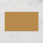 Carte D'accompagnement Code QR du site Web de mariage Simple Script Ochre (Dos)