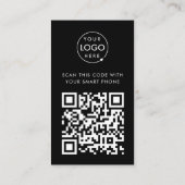Carte D'accompagnement Code QR du site Web d'un événement d'entreprise no (Dos)
