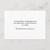 Carte D'accompagnement Code QR du site web mariage (Dos)