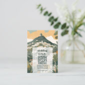 Carte D'accompagnement code qr Elegant Italie Capri Destination Mariage (Debout devant)