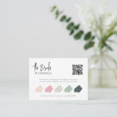 Carte D'accompagnement Code QR élégant Mariage Code vestimentaire d'entré (Debout devant)