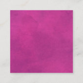 Carte D'accompagnement Code QR en ligne RSVP fuchsia rose mariage boîtier (Dos)