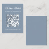 Carte D'accompagnement Code QR et calligraphie pour site web de mariage b (Devant / Derrière)