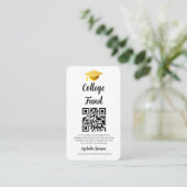 Carte D'accompagnement Code QR Fête de fin d'études Fonds universitaire D (Debout devant)