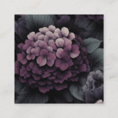 Carte D'accompagnement Code QR Floral Moody violet (Dos)