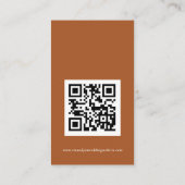 Carte D'accompagnement Code QR Florales d'Automne Mariage RSVP en ligne (Dos)