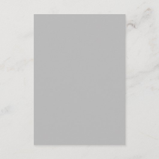 Carte D'accompagnement Code QR gris classique Mariage élégant (Dos)